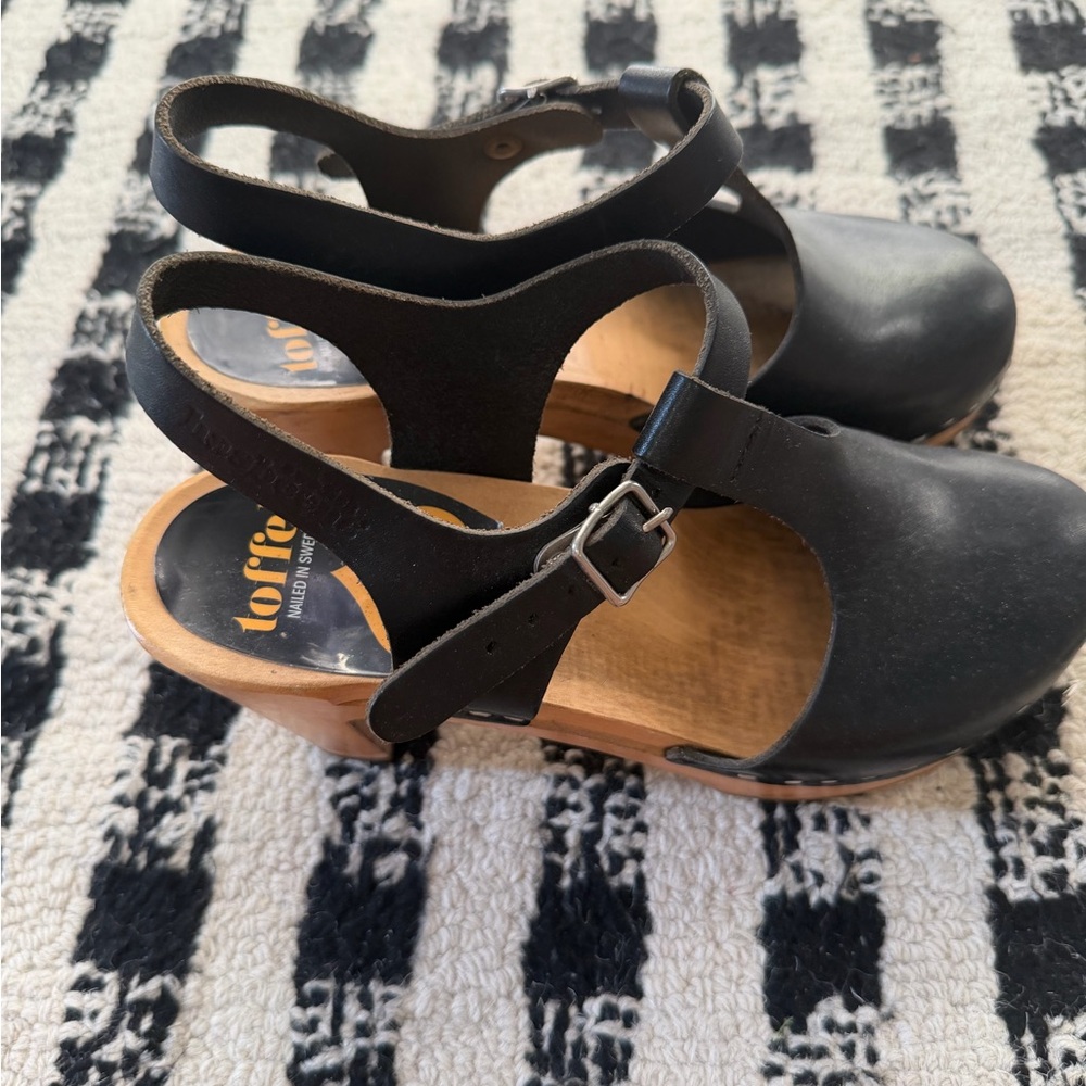 Swedish Hasbeens Toffel T Strap Sky High 37 - Picture 3 of 6